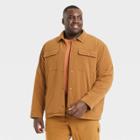 Men's Big & Tall Lightweight Insulated Shirt Jacket - All In Motion Butterscotch