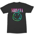 Merch Traffic Women's Nirvana Logo Short Sleeve Graphic T-shirt - Black