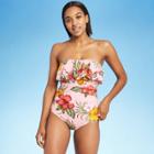 Kona Sol Women's Flounce Front Classic One Piece Swimsuit - Kona