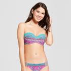 Women's Vacay Light Lift Bandeau Bikini Top - Shade & Shore Boho Stripe Print