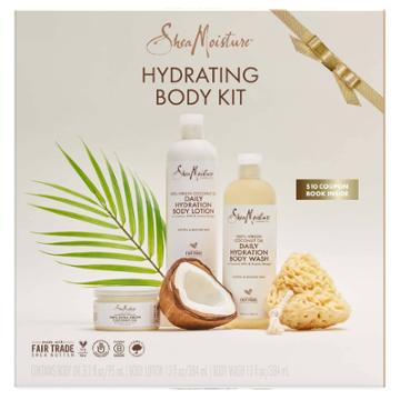 Sheamoisture 100% Virgin Coconut Oil Cleansing + Hydrating Bath And Body Care Kit
