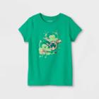 Girls' 'st. Patrick's Day Sham-rock Band' Short Sleeve Graphic T-shirt - Cat & Jack Dark Green