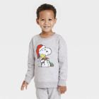 Toddler's Peanuts Family Holiday Graphic Sweatshirt - Light Gray Wash