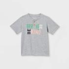 Toddler Boys' 'be Brave' Short Sleeve T-shirt - Art Class Gray