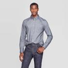 Men's Slim Fit Long Sleeve Whittier Oxford Button-down Shirt - Goodfellow & Co Thundering Gray