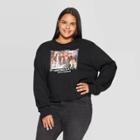 Ripple Junction Women's Friends Plus Size Cropped Graphic Sweatshirt (juniors') - Black