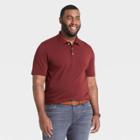 Men's Tall Short Sleeve Crewneck Performance Polo Shirt - Goodfellow & Co Red