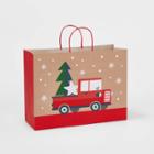 Xl Vogue Christmas Trees & Truck Gift Bag - Wondershop