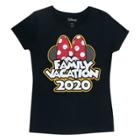 Women's Minnie Family Vacation 2020 T-shirt (juniors') - Disney - Black S, Women's,