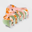 Speckled Pattern Two-tone Claw Clip - Wild Fable
