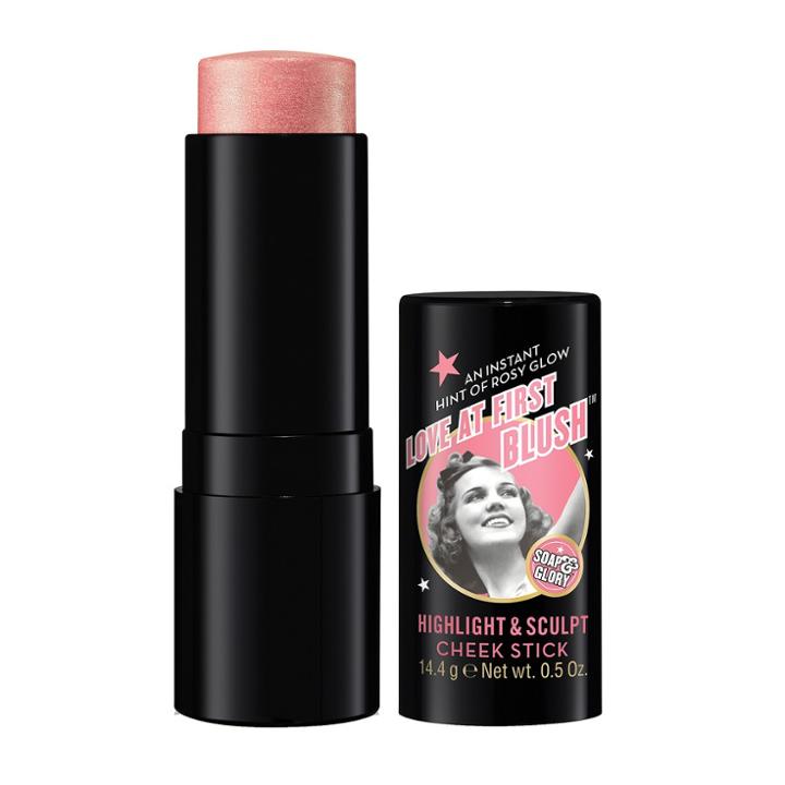 Soap & Glory Love At First Blush Highlight & Sculpt Cheek Stick .5oz, Pink