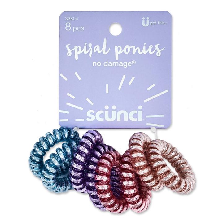 Scunci Glitter Spiral Ponies