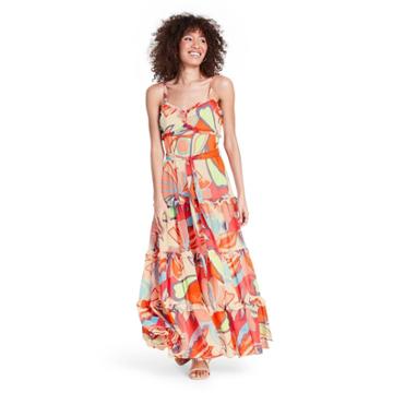 Mixed Floral Sleeveless Tiered Ruffle Dress - Alexis For Target