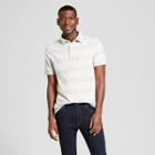 Men's Striped Standard Fit Short Sleeve Polo Shirt - Goodfellow & Co Masonry Gray