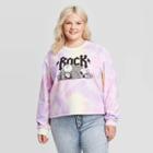 Women's Peanuts Plus Size Rock Cropped Sweatshirt (juniors') - 1x, Women's, Size: 1xl,