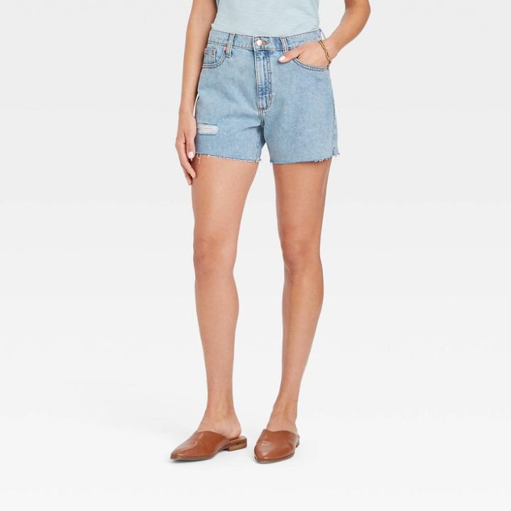 Women's Mid-rise Boyfriend Jean Shorts - Universal Thread