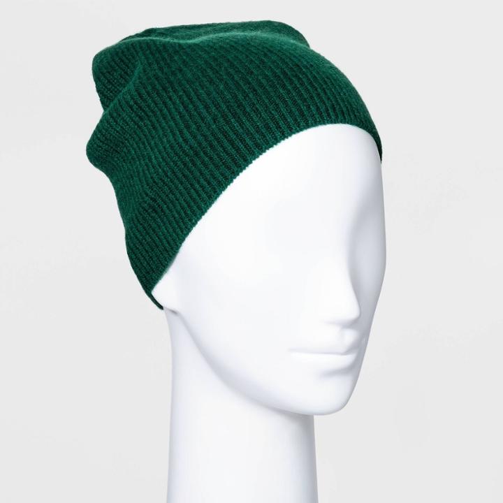 Women's Cashmere Beanie - A New Day Green