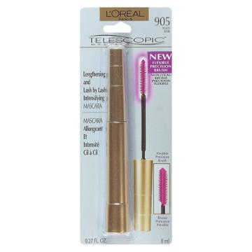 L'oreal Paris Telescopic Mascara 905 Black .27 Fl Oz, Black