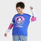 Sanrio Women's Hello Kitty Plus Size Pochacco Collegiate Graphic Sweatshirt - Blue