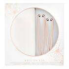 Kristin Ess Pillowcase + Mini French Pin - 3ct, Gold White