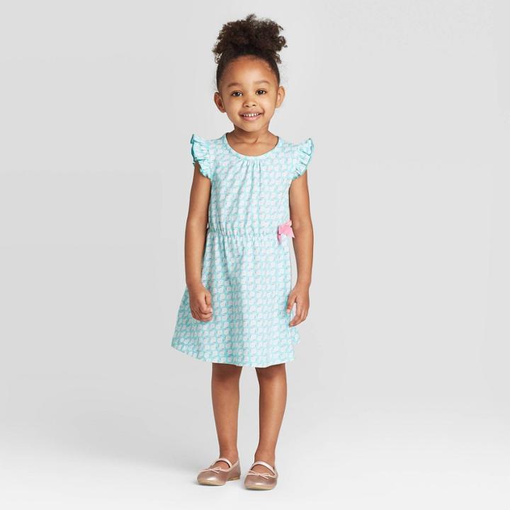 Toddler Girls' 'fish' Dress - Just One You Made By Carter's Blue