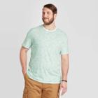 Men's Tall Leaf Short Sleeve Novelty Crew Neck T-shirt - Goodfellow & Co Green