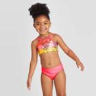 Toddler Girls' 3pc Mermaid Sclae Shirt And Bikini Set - Cat & Jack Pink 12m, Toddler Girl's