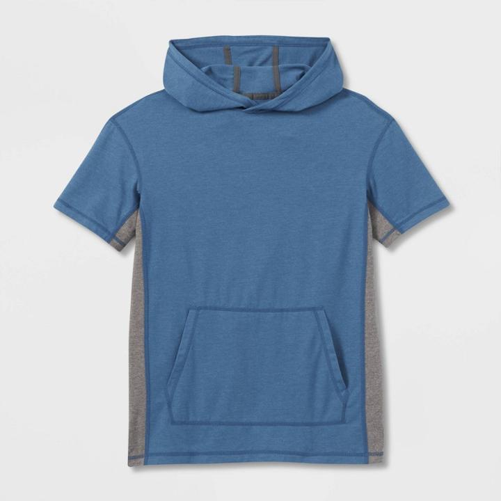 Boys' Short Sleeve Hooded T-shirt - All In Motion Blue
