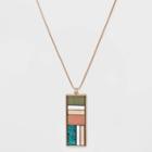Semi-precious Pink Aventurine Layered Necklace - Universal Thread Pink