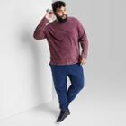 Adult Extended Size Relaxed Fit Long Sleeve Pocket T-shirt - Original Use Purple