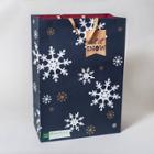 Bamboo Snowflakes Gift Bag Blue - Ig Design Group