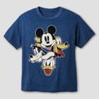 Disney Boys' Mickey Mouse T-shirt - Navy Heather