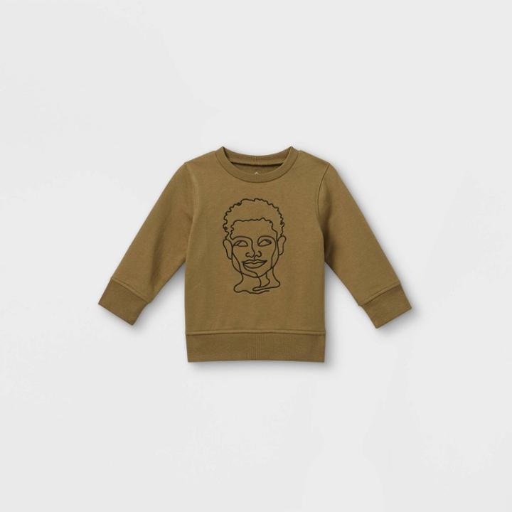 Well Worn Black History Month Infant Silhouette Sweatshirt - Green
