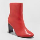 Women's Chelsea Heeled Fashion Boots - A New Day Red