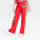 Women's Looney Tunes Graphic Flare Lounge Pants - Red