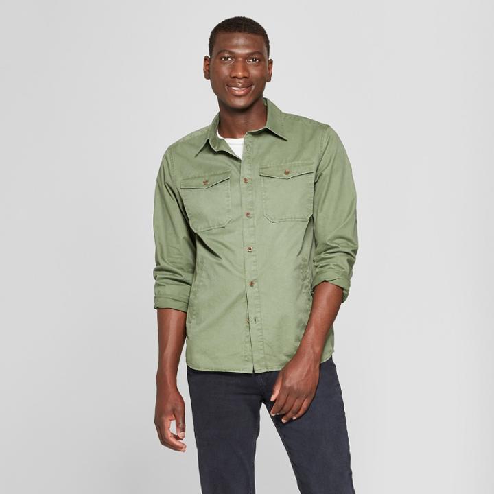 Target Men's Standard Fit Long Sleeve Fashion Jacket - Goodfellow & Co Orchid