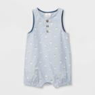 Baby Easter Chick All Over Print Sleeveless Romper - Cat & Jack White/blue Newborn, Kids Unisex, Yellow