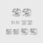 Distributed By Target Studs Sterling Cubic Zirconia Earring Set 5pc -