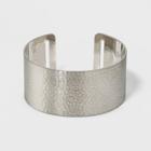 Open Cuff Hammered Metal Bracelet - Universal Thread Dark
