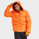 Men's Short Puffer Jacket - All In Motion Orange