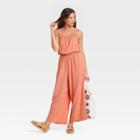 Women's Tank Jumpsuit - Universal Thread Coral Orange