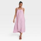 Women's Sleeveless Tie-front Floating Dress - Universal Thread Lilac