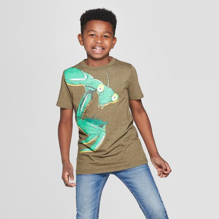 Boys' Bug Short Sleeve Graphic T-shirt - Cat & Jack Olive