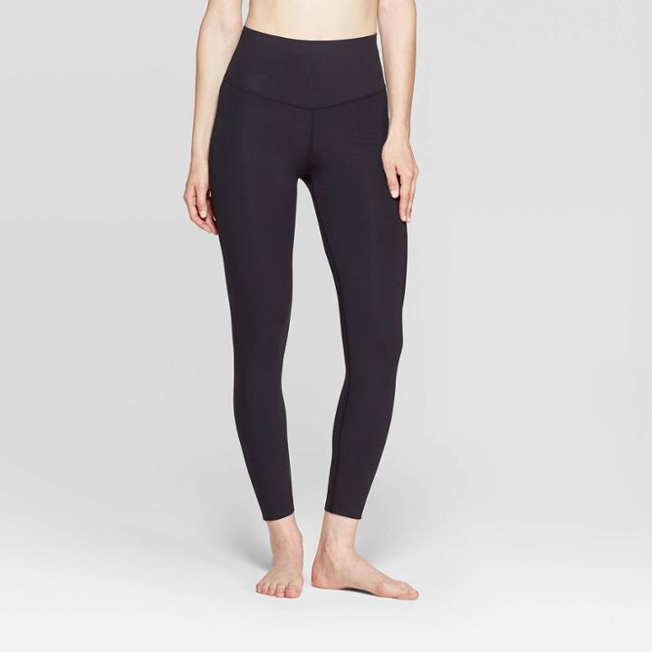 Women's High-waisted Shaping 7/8 Leggings - Joylab Black