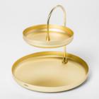 2 Tiered Poise Tray Brass - Umbra, Adult Unisex, Gold