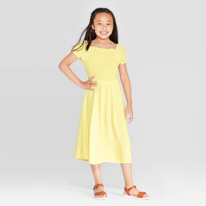 Target Girls' Midi Dress - Art Class Yellow