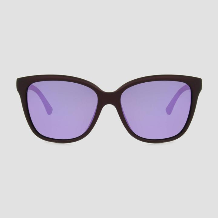 No Brand Women's Polarized Surf Plastic Rubberized Metallic Sunglasses - Black, Women's, Size: Small, Black/grey/blue