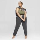 Women's Plus Size Fleece Lounge Jogger Pants - Colsie Gray
