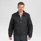 Dickies Men's Big & Tall Twill Insulated Eisenhower Jacket - Black