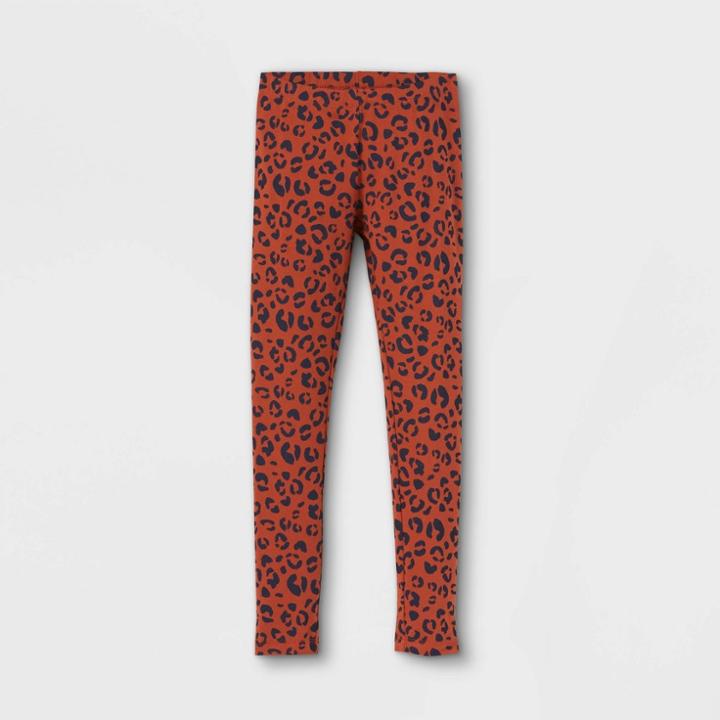 Girls' Animal Leggings - Cat & Jack Orange